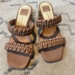 Dolce Vita Brown Braided Women's Sandals